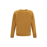 Brooksfield Yellow Fleece Wool Cardigan